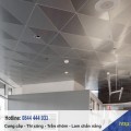  Trần nhôm tam giác đều