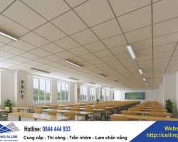 Trần sợi khoáng cạnh gờ
